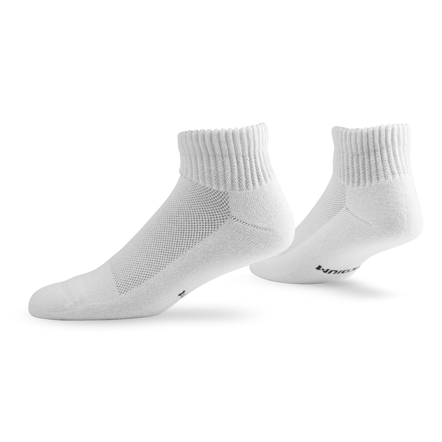 Pair of Lightfeet Diabetes White Mini Crew Sock 