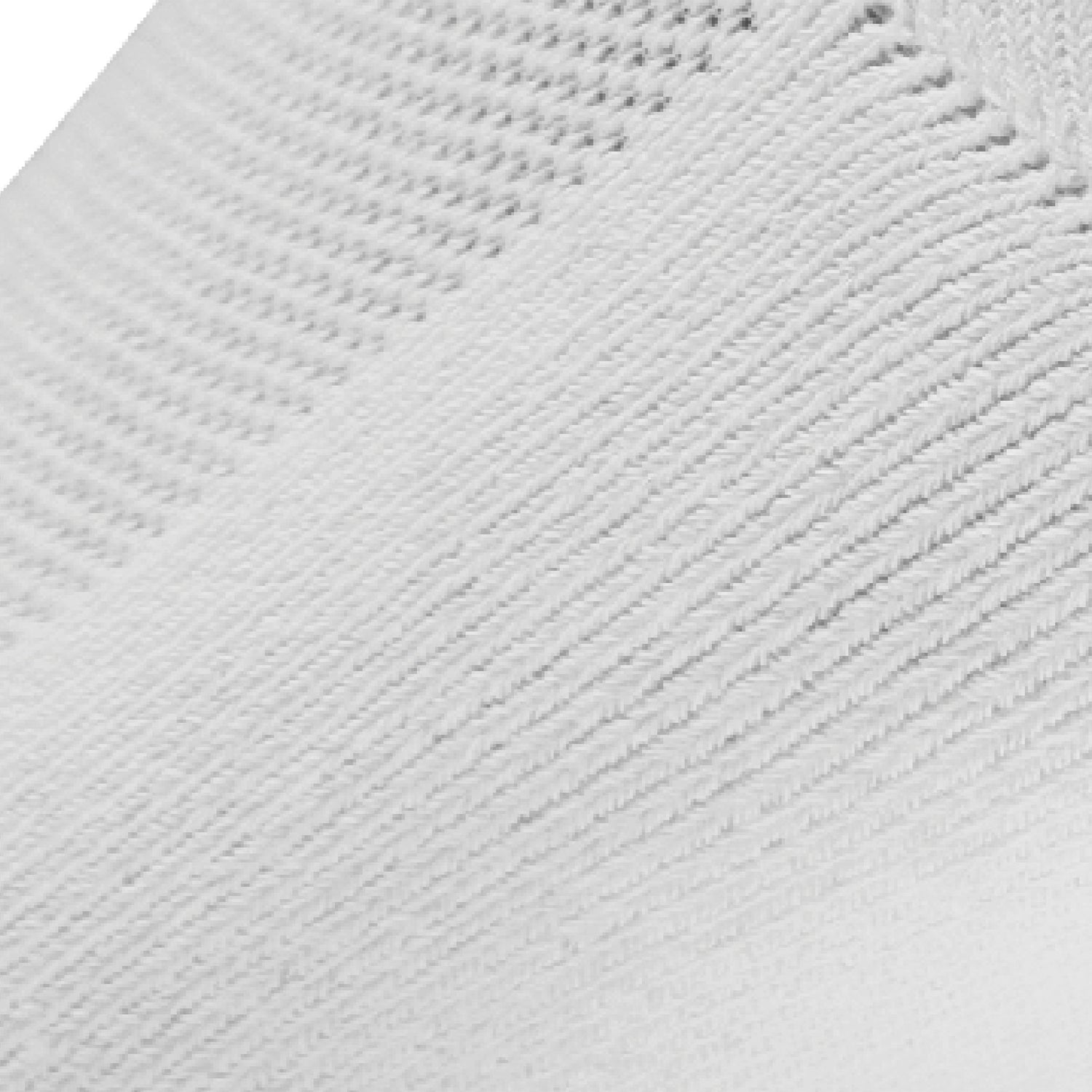Close up view of mesh on Lightfeet Diabetes White Mini Crew Sock 
