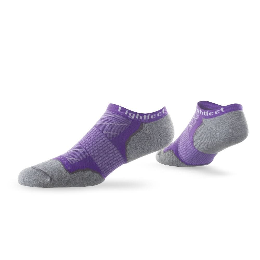 Pair of Lightfeet Evolution Violet Mini Performance Running Socks 