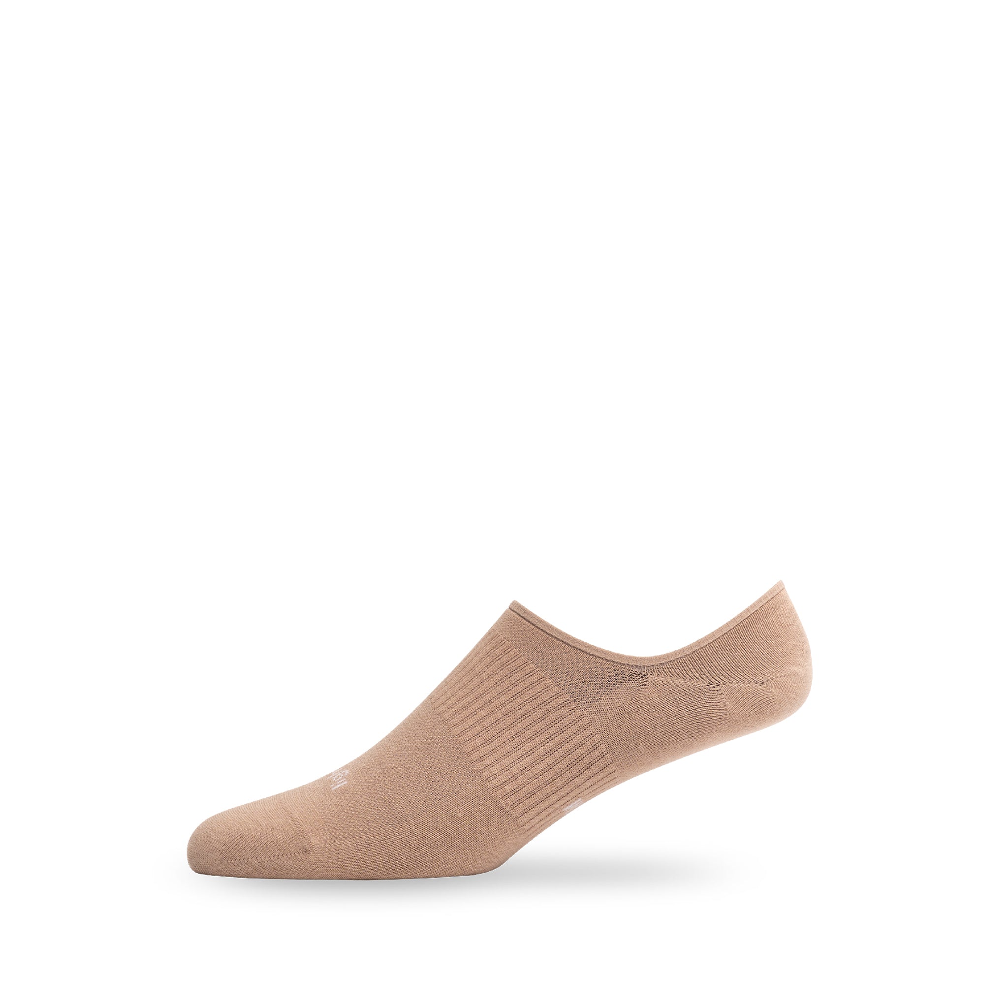 Side view of Lightfeet Invisible Latte No Show Sock 