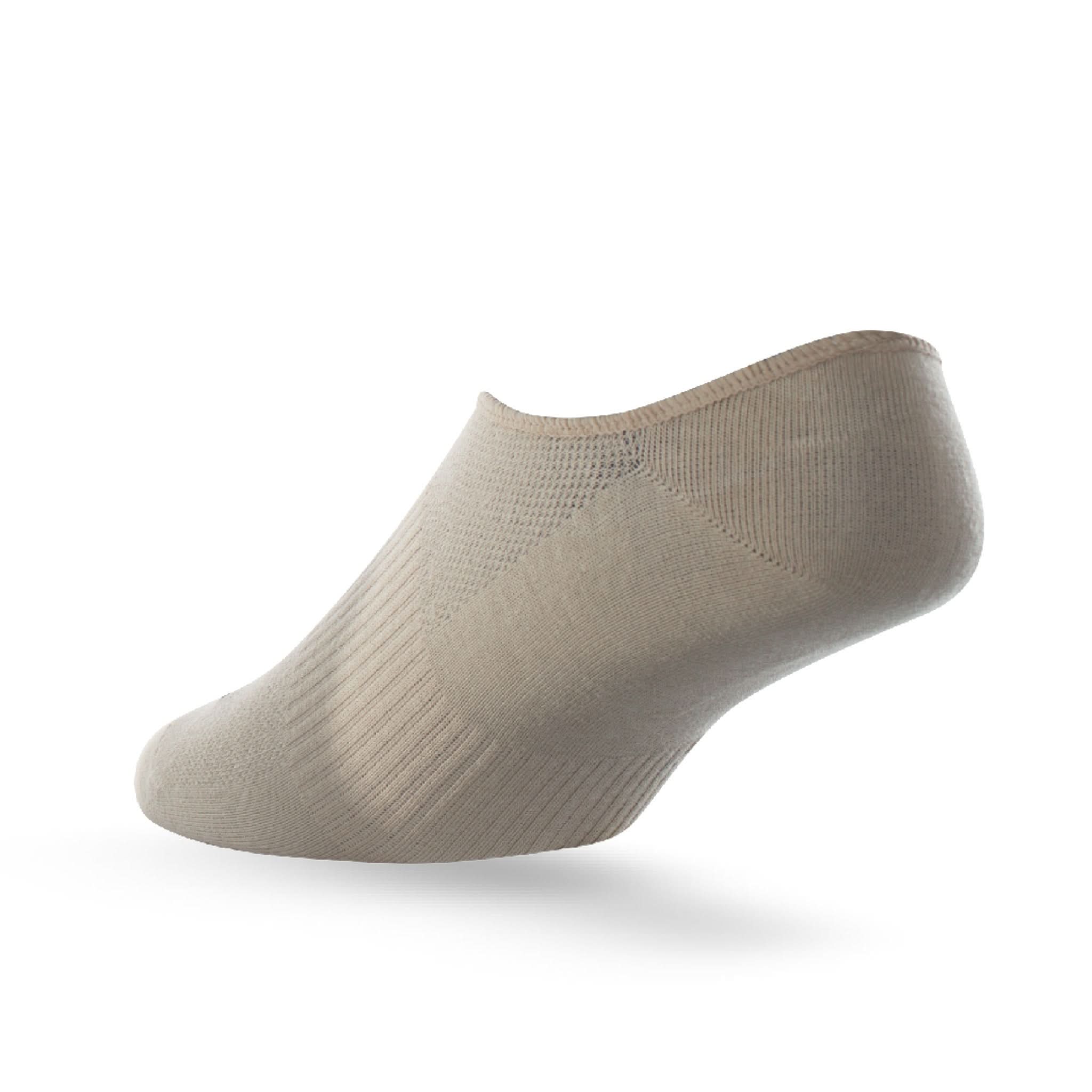 Heel view of Lightfeet Invisible Putty No Show Sock 