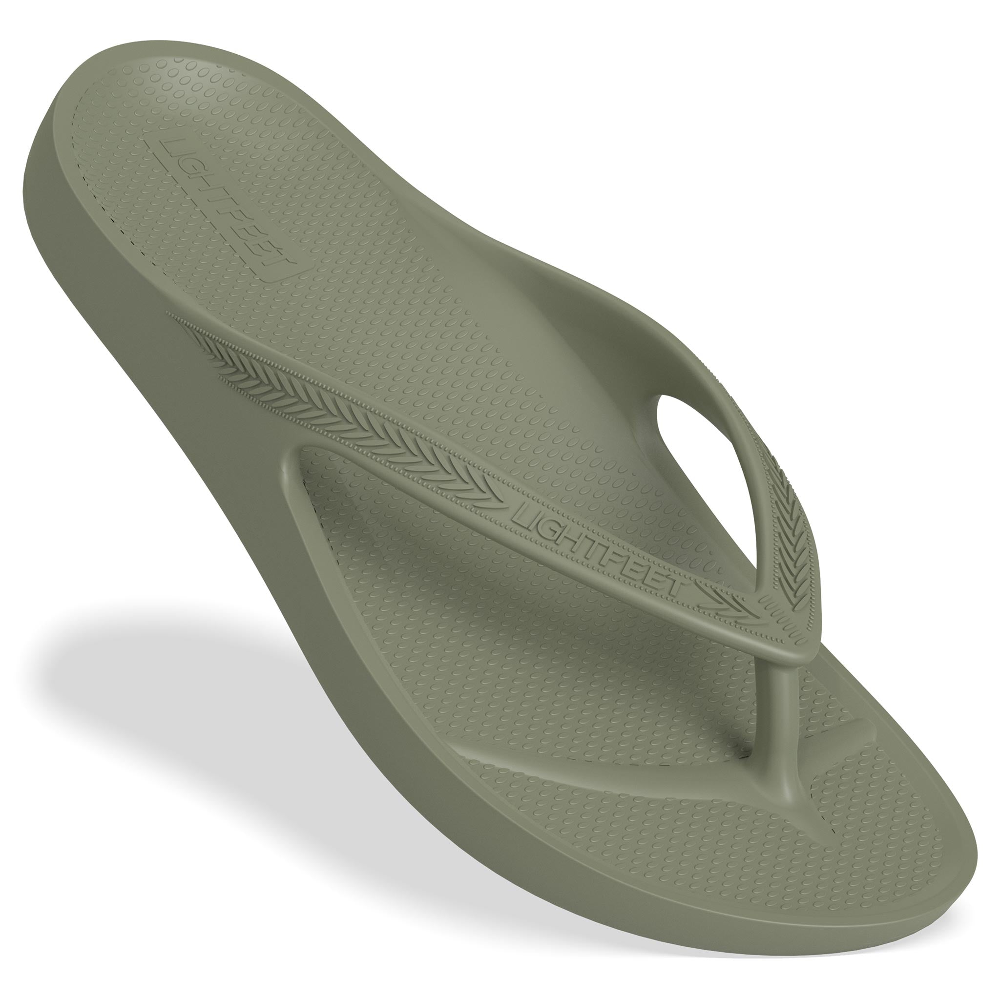 Lightfeet Arch Support Thong in Khaki