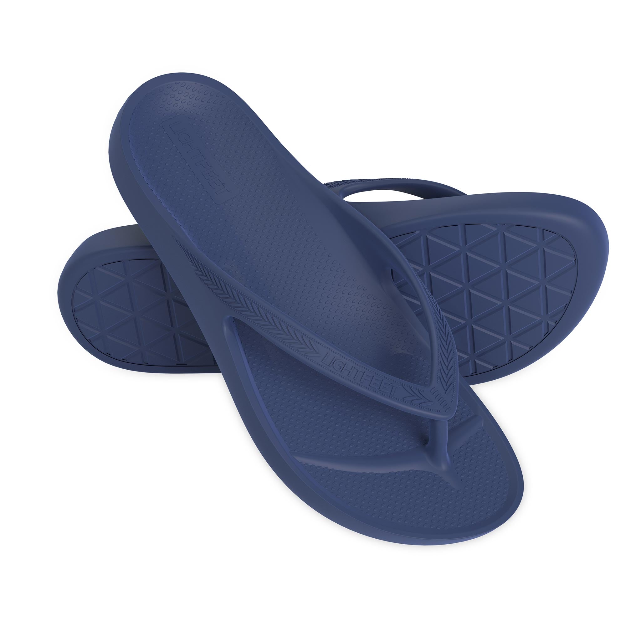 Lightfeet Arch Support Thongs in Navy Blue