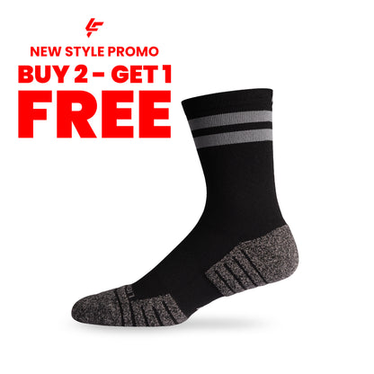 Performance - 2 Stripes Half Crew