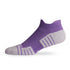 Side view of Lightfeet Performance Violet Ankle Sock 