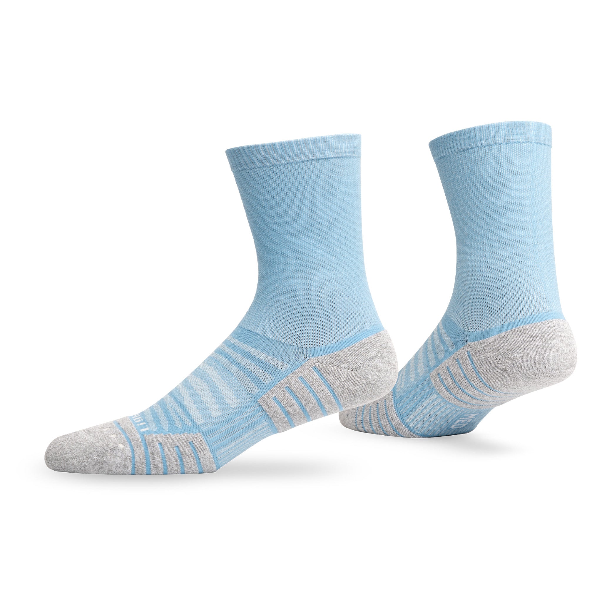 Pair of Lightfeet Performance Soft Blue Half Crew Socks 