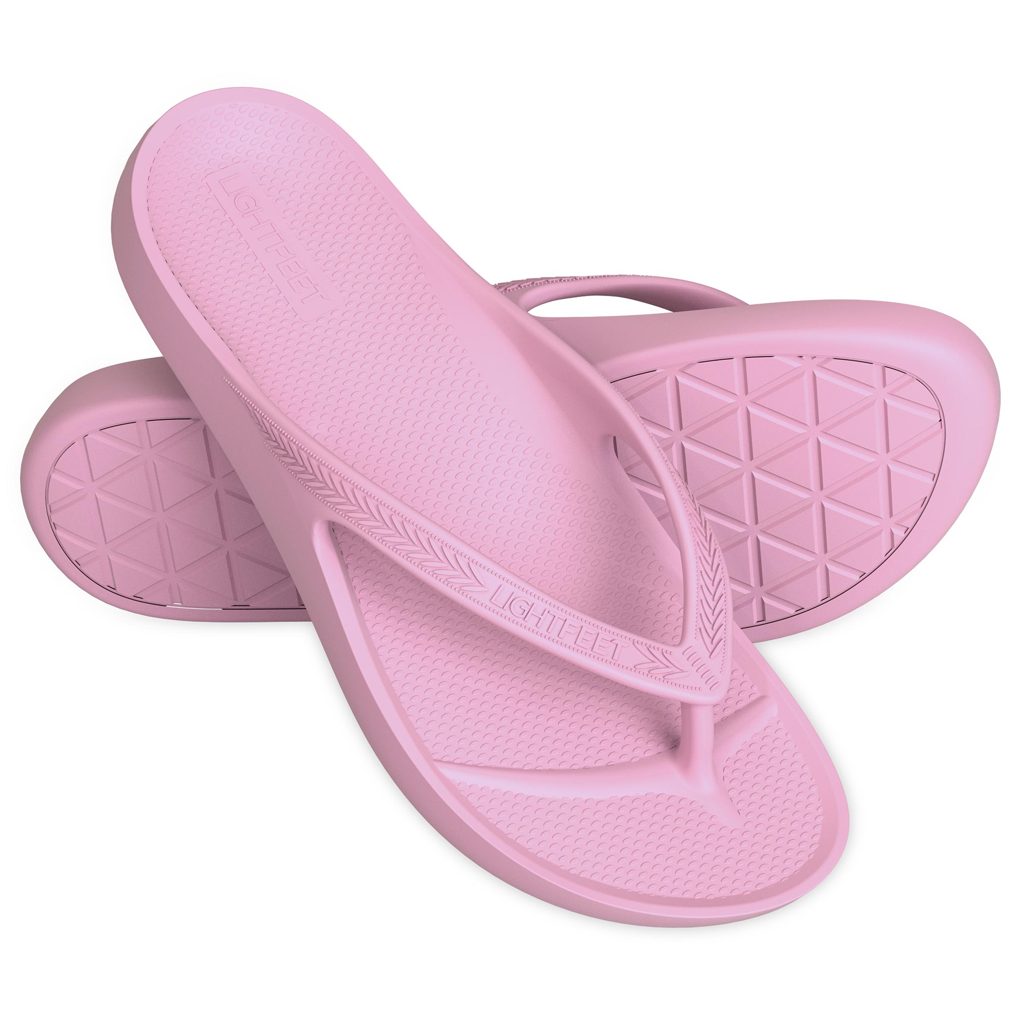 Lightfeet Arch Support Thongs in Soft Pink